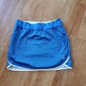 Adidas Athletic Blue Skort, Size Medium